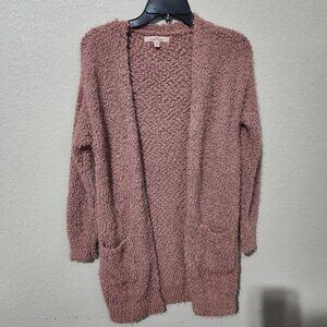 Love Tree Cardigan Small Dusty Rose Pink